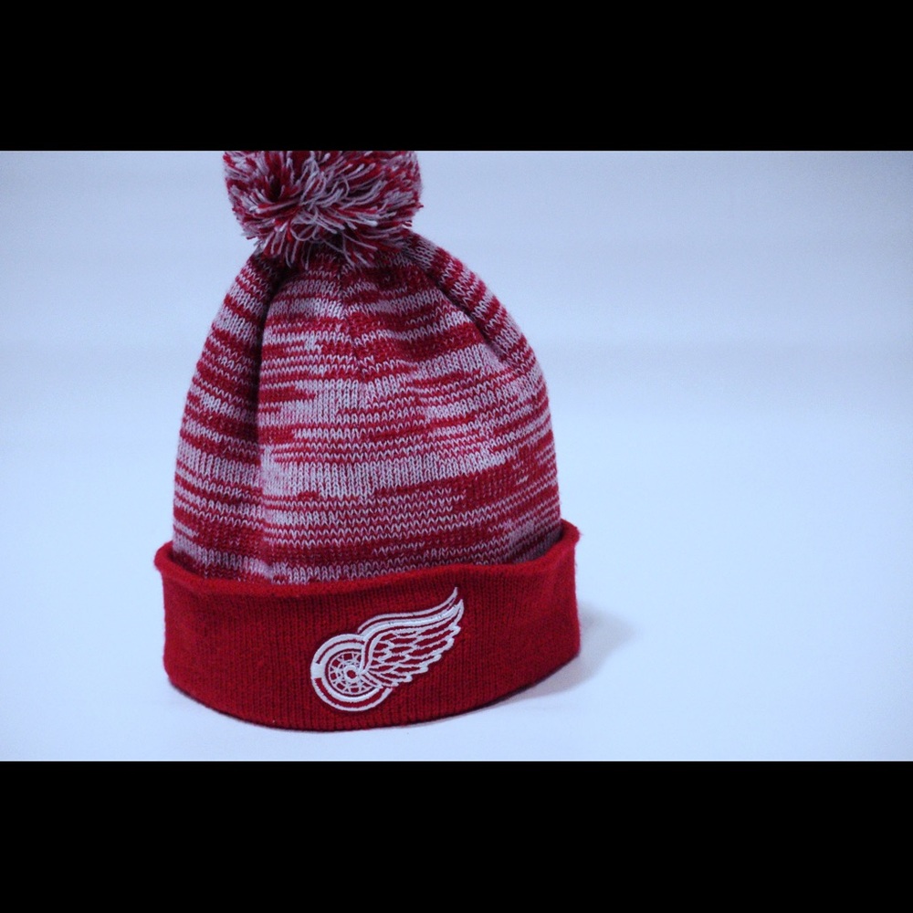 Red Wings Winter Puff Ball Hat Bennie